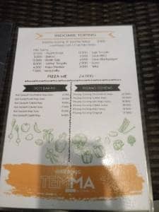menu warung temma