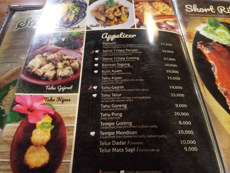 menu warung tekko