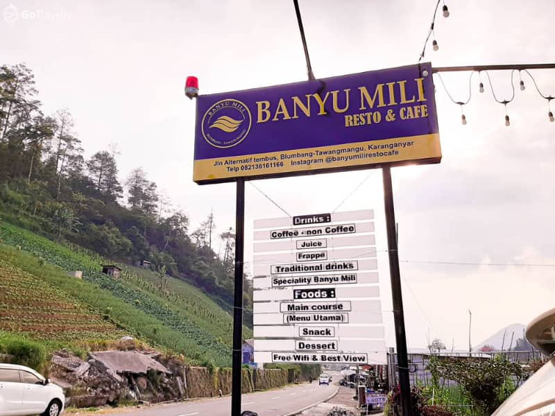 Banyu Mili Rseto & Cafe ; Tempat Nongkrong Hits di Tawangmangu Tawarkan View Pegunungan