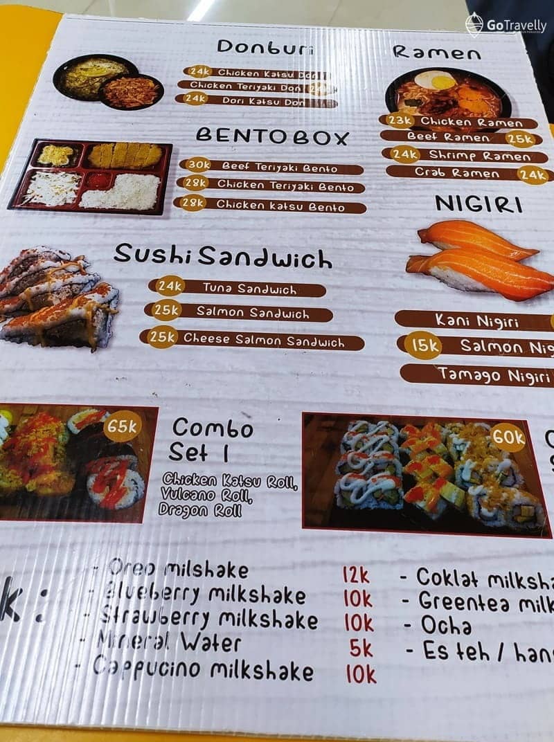 rekomendasi makanan Jepang di Sidoarjo