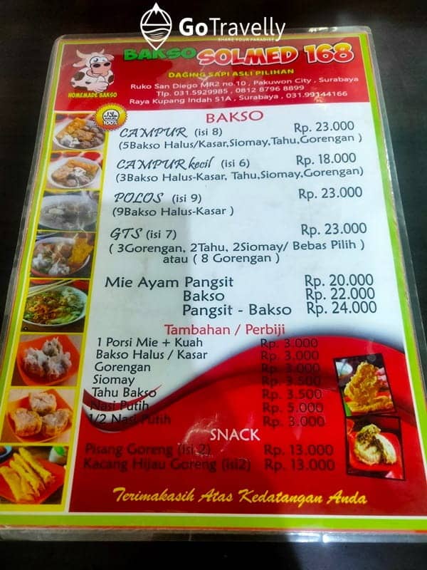 Rekomendasi Bakso enak di Surabaya