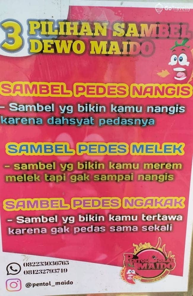menu Pentol Maido Surabaya