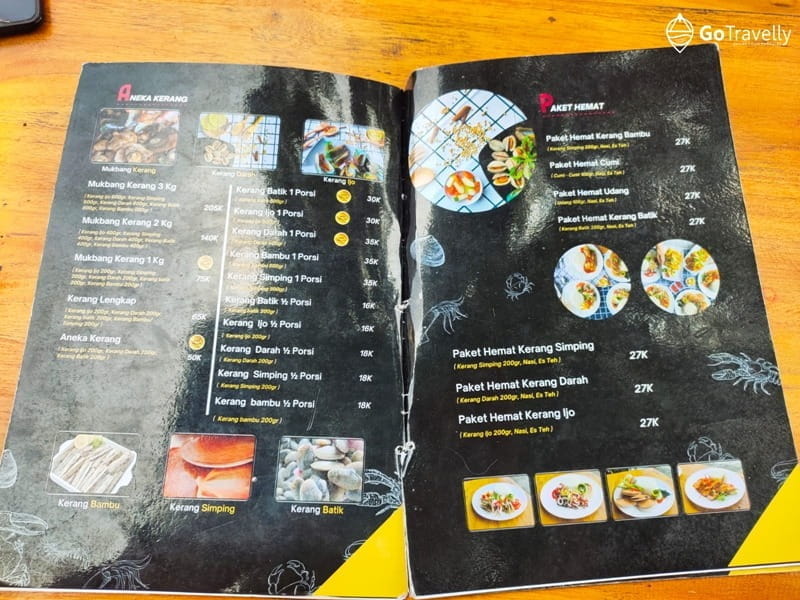 menu enak di Seafood Jombang