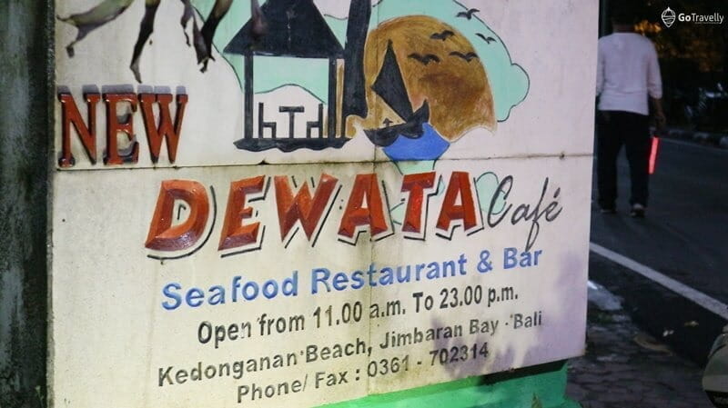 New Dewata Cafe, A Perfect Place to Enjoy Seafood in Jimbaran