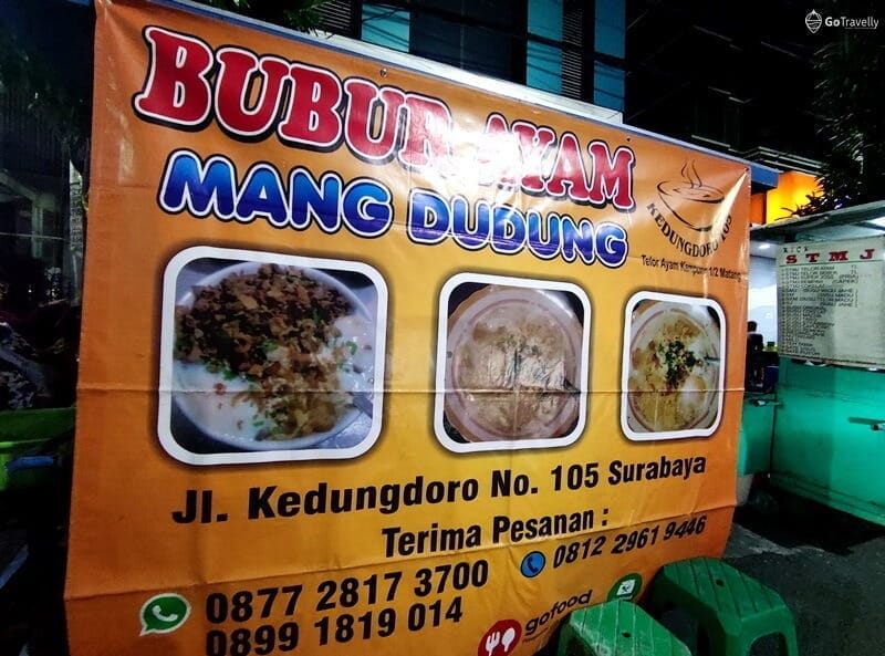 Bubur Ayam Mang Dudung, Kuliner Malam Surabaya Paling Populer