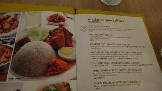 Klcc menu kwan madam