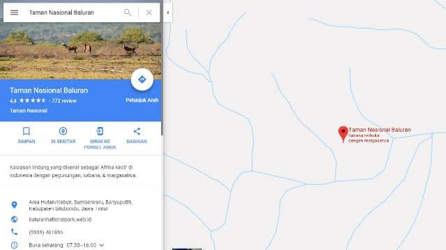 Lokasi Taman Nasional Baluran