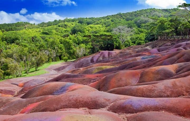 seven coloured earths of chamarel