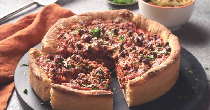 Chicago-Style Deep Dish Pizza