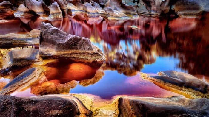 Sungai warna warni di dunia