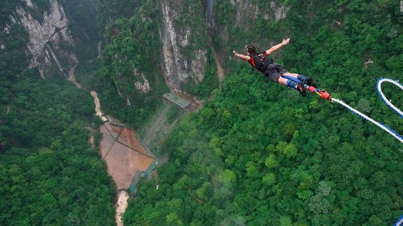 zhangjiajie glass bridge bungee