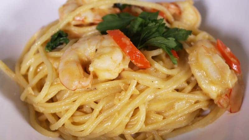 Salted Egg Spaghetti