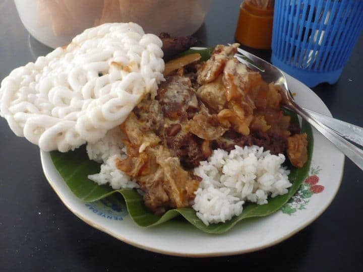 sego koyor Makanan Khas Purworejo