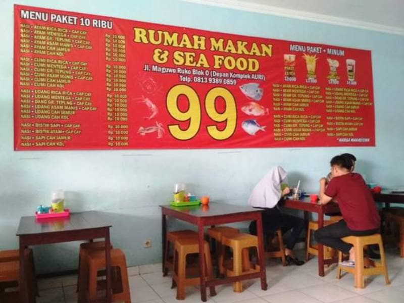 rumah makan seafood 99 