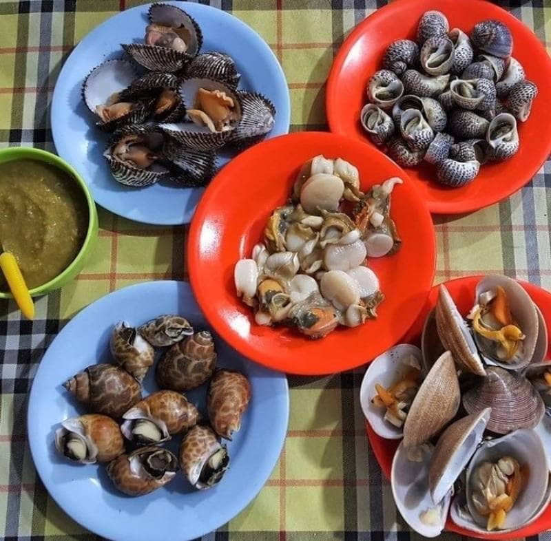 papa kerang rebus