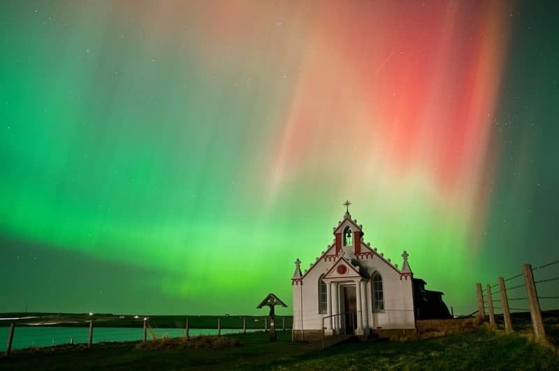 aurora orkney scotland