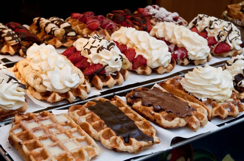 brussel waffels belgium dessert