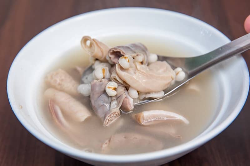 makanan khas taiwan sishen soup