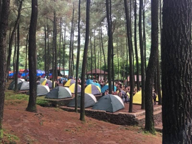 camping ground curug leles