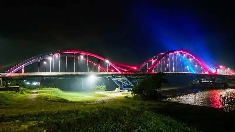 jembatan water front city bangkinang